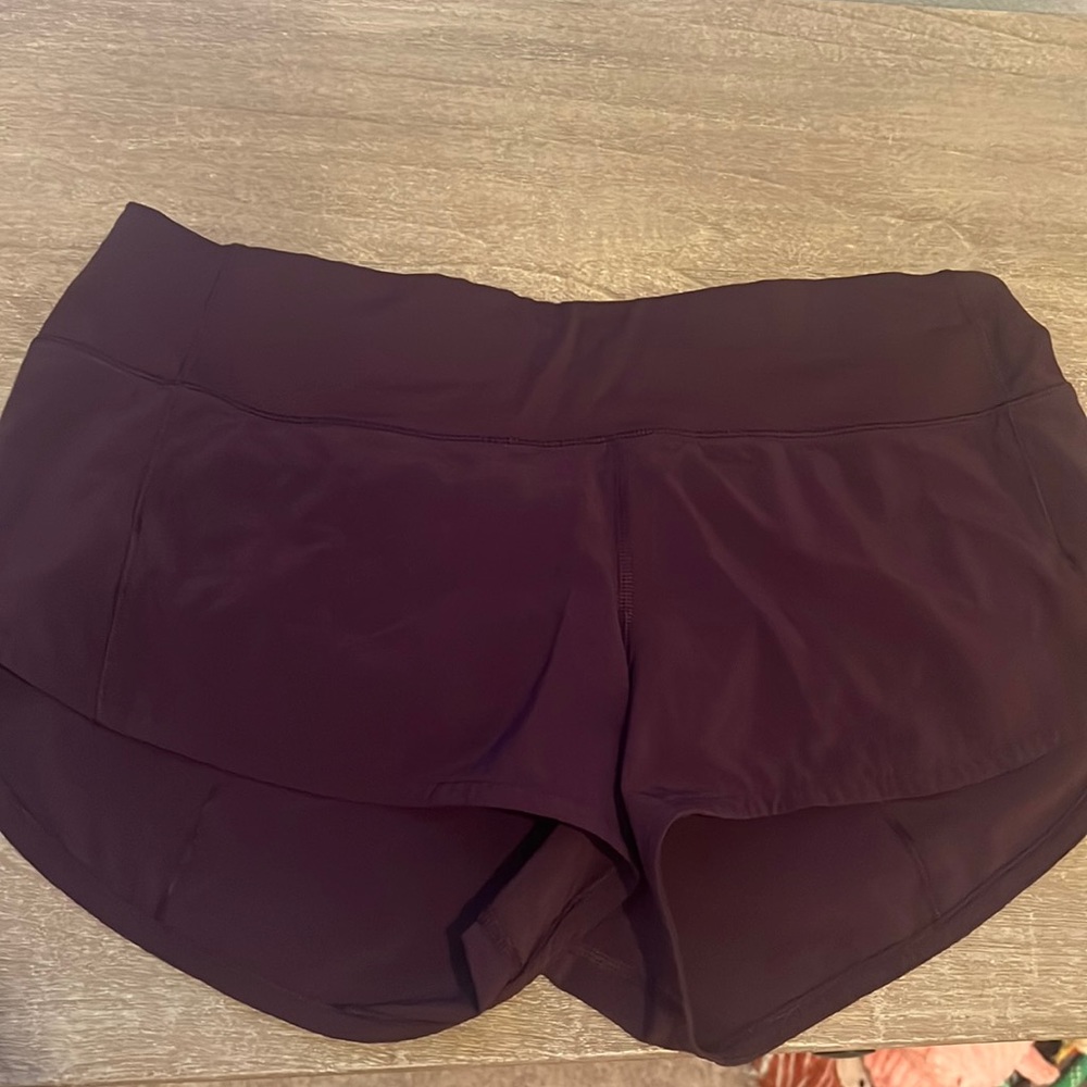 Worn once size 6 lulu speed shorts